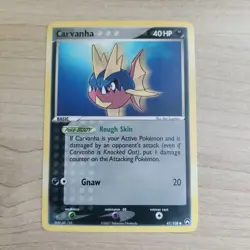 Carvanha 47/108 - LP EX Power Keepers - Pokemon 2007 Common TCG Card - Image 1