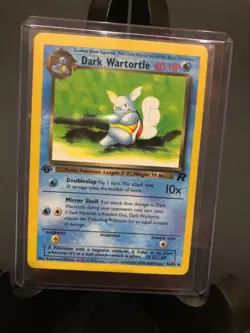 Dark Wartortle Pokemon Card 1st Edition Team Rocket Set #46 /82 MT / NM - Image 1