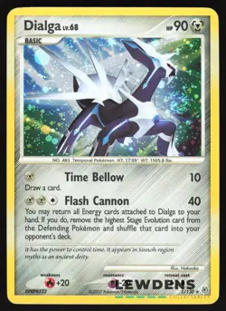 Dialga - 1/130 - Cosmos Holo Rare - Diamond & Pearl Base - Pokemon Card - Image 1