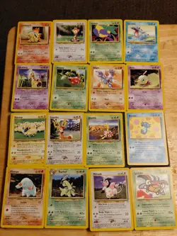 Pokemon Neo Genesis 16 Card Lot - Commons And Uncommons - LP - Image 1