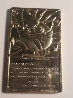 Pokemon Jigglypuff Trading Card Bar 23K Gold Plated 1999 Burger King NM - Image 3