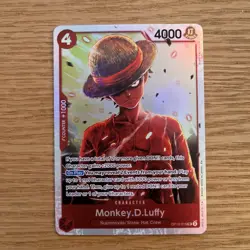 Monkey D. Luffy OP12-015 SR Legacy of the Master - ONE PIECE Card Game ENGLISH - Image 1