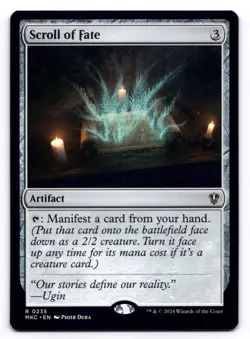 Scroll of Fate NM Commander: Murders at Karlov Manor 0235 MTG Regular - Image 1