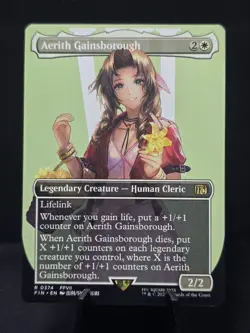 Final Fantasy MTG Aerith Gainsborough Borderless Non-Foil Rare 0374 Near Mint - Image 1