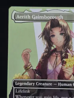 Final Fantasy MTG Aerith Gainsborough Borderless Non-Foil Rare 0374 Near Mint - Image 4