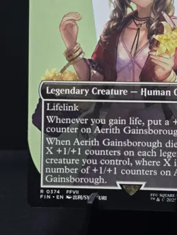 Final Fantasy MTG Aerith Gainsborough Borderless Non-Foil Rare 0374 Near Mint - Image 5