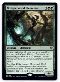 Whisperwood Elemental NM Commander: Murders at Karlov Manor 0194 MTG Regular - Image 1