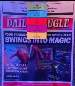 Sdcc 2025 Magic The Gathering MTG Marvel Spider Man Welcome Deck 5 Pack Set Mat - Image 2