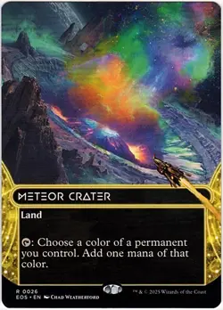 MTG Edge Of Eternities: Stellar Sights Meteor Crater Borderless (Rare - Image 1
