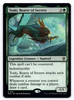 Toski, Bearer of Secrets NM Commander: Murders at Karlov Manor 0191 MTG Regular - Image 1