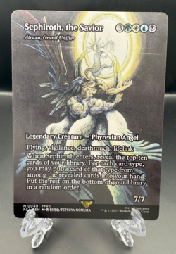 MTG: Sephiroth, the Savior Borderless *REGULAR* #49 Final Fantasy - Mythic - NM - Image 1