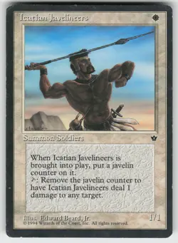 Icatian Javelineers (Beard, Jr.) C Fallen Empires MTG - Image 1