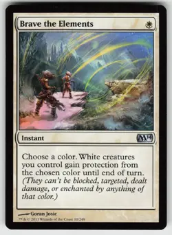 Brave the Elements U Magic 2014 (M14) 10 MTG - Image 1