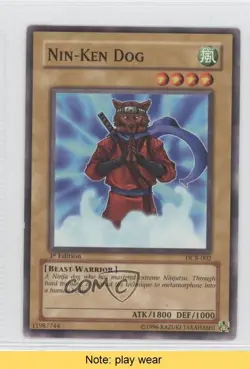 Nin-Ken Dog 1st Ed. YuGiOh Dark Crisis #DCR-002 2003 READ 1a1 - Image 1