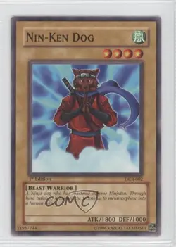 Nin-Ken Dog 1st Ed. YuGiOh Dark Crisis #DCR-002 2003 7x1 - Image 1