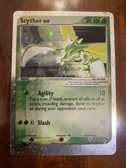 Pokemon Scyther EX 102/109 Ruby & Sapphire Holo Rare NM 🍃 - Image 1