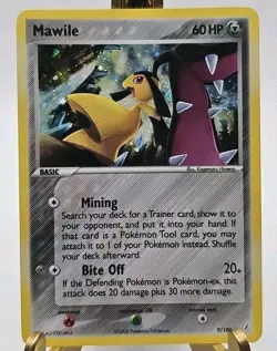 Mawile 9/100 EX Crystal Guardians Holo Rare 2006 Pokemon Card LP - Fast Shipping - Image 1