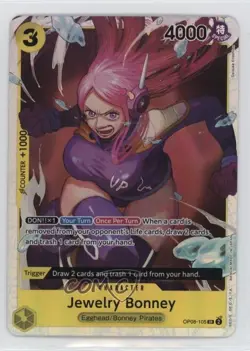 2024 One Piece Card Game: Two Legends OP08 SR Jewelry Bonney #OP08-105 - Image 1