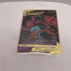 Charizard Shiny VMAX Pokemon Card Rainbow HOLO 1st Metal M11 - Fan Art Gold Card - Image 3