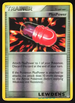 PlusPower - 109/130 - Uncommon Reverse Holo - Diamond & Pearl Base Pokemon Card - Image 1