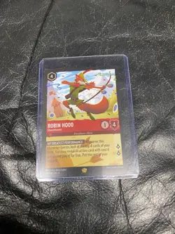 118/204 ROBIN HOOD SHARPSHOOTER SHIMMERING SKIES LEGENDARY DISNEY LORCANA CARD - Image 1