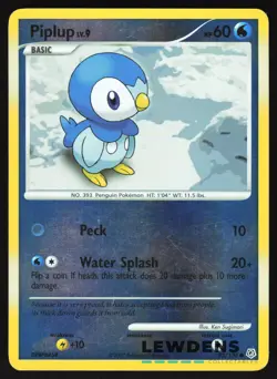 Piplup - 93/130 - Common Reverse Holo - Diamond & Pearl Base - Pokemon Card - Image 1