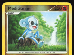 Meditite - 89/130 - Common Reverse Holo - Diamond & Pearl Base - Pokemon Card - Image 4