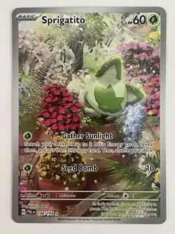 Sprigatito 196/193 Sv02 Paldea Evolved Illustration Rare Pokemon Card- Near Mint - Image 1