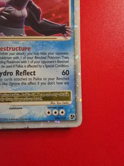 Pokemon Palkia LV.X TCG Holographic Rare Card 106/106 Great Encounters - Image 4