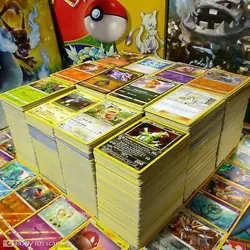 1000+ Pokemon Card Bulk Lot 900 Rare Cards 100 holographic cards no energy - Image 1