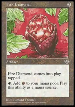 Fire Diamond - Light Play MTG Mirage - Image 1