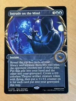 MTG Magic the Gathering Intrude on the Mind Showcase Murders at Karlov Manor NM - Image 1