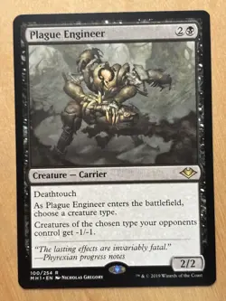 Magic the Gathering MTG Plague Engineer Modern Horizons LP - Image 1