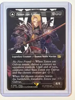 x1 Zenos yae Galvus // Shinryu, Transcendent Rival - Borderless R MTG Final Fant - Image 1