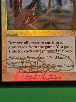 MTG - Honor the Fallen (Mercadian Masques) FOIL Signed - Image 2