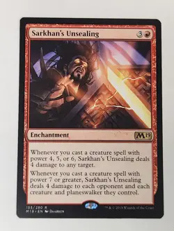 Sarkhan's Unsealing MTG Core Set 2019 NM, Buy 3+ Cards Get Free Shipping! - Image 1