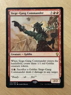 Magic the Gathering MTG Siege-Gang Commander Dominaria LP - Image 1
