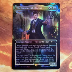MTG Foil The Fourteenth Doctor Secret Lair: X Doctor Who: Regeneration NM!! - Image 1
