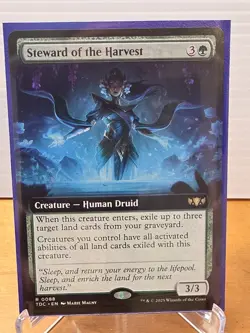 Steward of the Harvest Extended Art #88 Tarkir: Dragonstorm Commander. MTG - Image 1