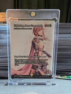 MTG Lightning, Lone Commando Rare Showcase #0054 R, Final Fantasy, NM/M - Image 1