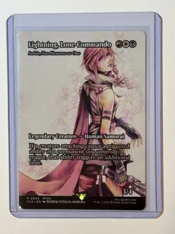 MTG Lightning, Lone Commando Rare Showcase #0054 R, Final Fantasy, NM/M - Image 1