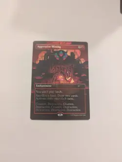 Aggressive Mining (Galaxy Foil) Secret Lair Drop Foil NM MTG - Image 1