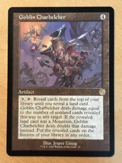 Magic the Gathering MTG Goblin Charbelcher Retro Frame The Brother's War Set LP - Image 1