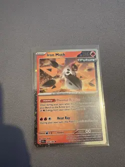 Iron Moth 028/182 Cosmos Holo Paradox Rift Pokemon Card - Image 1