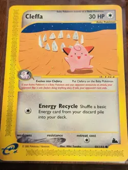 2003 CLEFFA 48/144 -SKYRIDGE (e- Reader) POKEMON Regular Card - NM - Image 1
