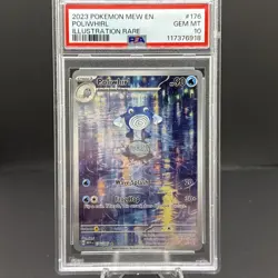 PSA 10 GEM MINT Poliwhirl 176/165 Scarlet & Violet 151 Illustration Rare Pokemon - Image 1