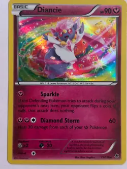 Diancie Holo XY Phantom Forces Pokemon LP/NM 71/119 - Image 1