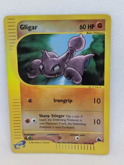 Gligar 59/144 Skyridge Reverse Holo Rare Pokemon TCG Nintendo e-reader NM - Image 1
