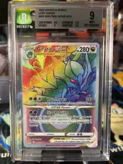 Pokemon 2022 Sword & Shield Lost Origin #201 Giratina VSTAR SCR BGS 9 🔥 - Image 1