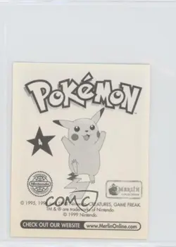 Charmander Merlin Pokemon Album Stickers #4 1999 - Image 2
